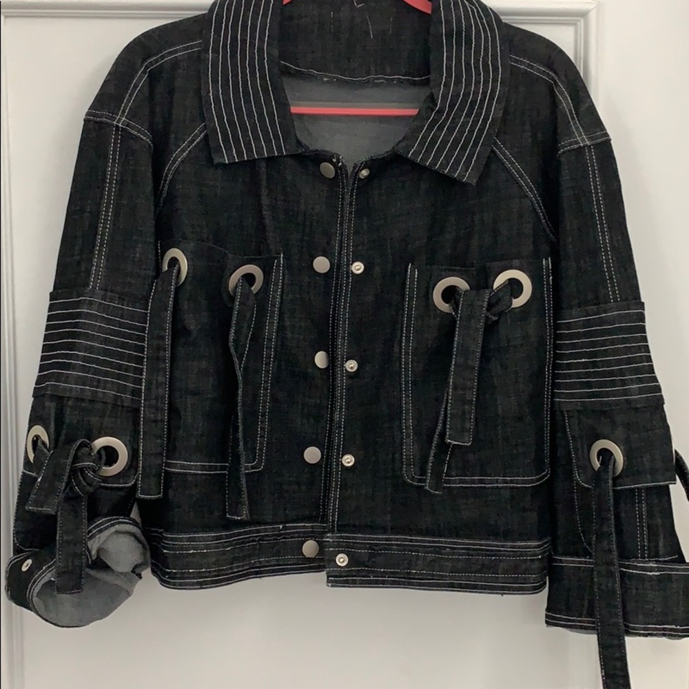 Oversized denim jacket